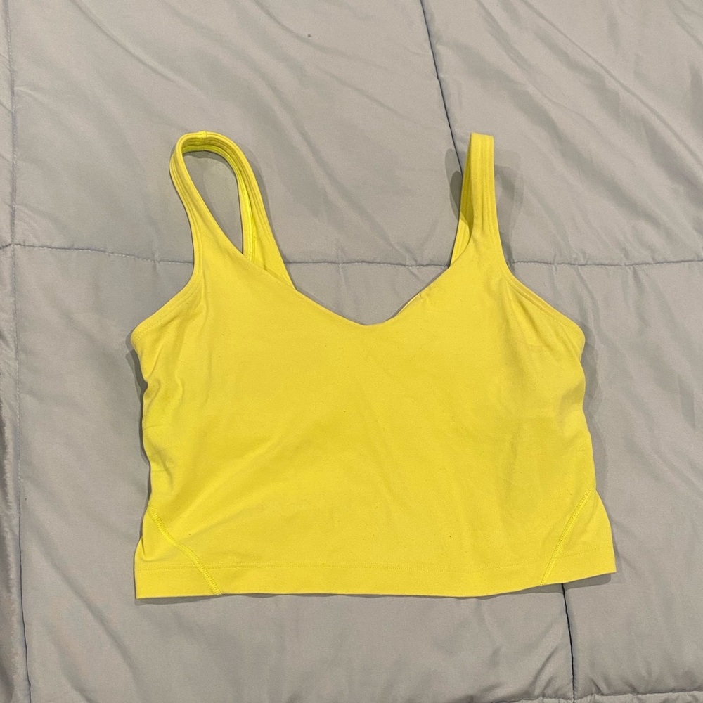 Lululemon Highlighter Yellow Align Tank Gem